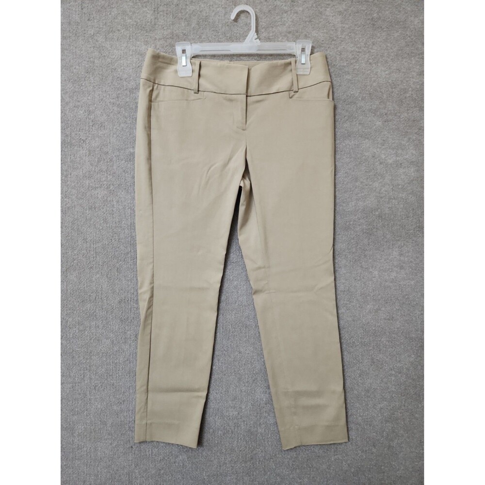 The Limited Ideal Stretch Dress Pants Womens 6 Tan Career Slim Leg NEW